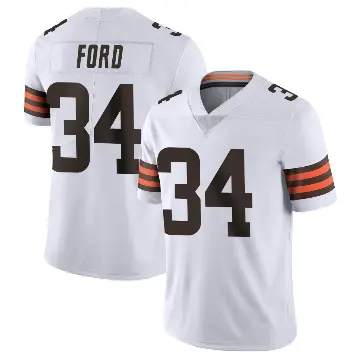 ＃34 Men's Jerome Ford White Limited Cleveland Browns Vapor Untouchable Jersey
