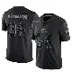 ＃34 Men's Zion Washington Black Limited Cleveland Browns Reflective Jersey