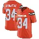 ＃34 Men's Zion Washington Orange Limited Cleveland Browns Alternate Vapor Untouchable Jersey