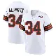 ＃34 Men's Zion Washington White Game Cleveland Browns 1946 Collection Alternate Jersey