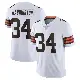 ＃34 Men's Zion Washington White Limited Cleveland Browns Vapor Untouchable Jersey