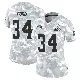 ＃34 Women's Jerome Ford Arctic Camo Limited Cleveland Browns 2024 Salute to Service Jersey