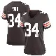 ＃34 Women's Jerome Ford Brown Game Cleveland Browns Team Color Jersey