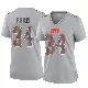 ＃34 Women's Jerome Ford Gray Game Cleveland Browns Atmosphere Fashion Jersey