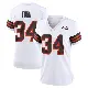 ＃34 Women's Jerome Ford White Game Cleveland Browns 1946 Collection Alternate Jersey