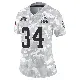 ＃34 Women's Michael Burton Arctic Camo Limited Cleveland Browns 2024 Salute to Service Jersey