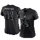 ＃34 Women's Michael Burton Black Limited Cleveland Browns Reflective Jersey