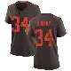 ＃34 Women's Michael Burton Brown Game Cleveland Browns Alternate Jersey