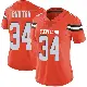 ＃34 Women's Michael Burton Orange Limited Cleveland Browns Alternate Vapor Untouchable Jersey