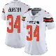 ＃34 Women's Michael Burton White Limited Cleveland Browns Vapor Untouchable Jersey