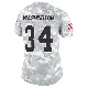 ＃34 Women's Zion Washington Arctic Camo Limited Cleveland Browns 2024 Salute to Service Jersey