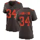 ＃34 Women's Zion Washington Brown Game Cleveland Browns Alternate Jersey