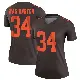＃34 Women's Zion Washington Brown Legend Cleveland Browns Alternate Jersey