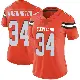 ＃34 Women's Zion Washington Orange Limited Cleveland Browns Alternate Vapor Untouchable Jersey