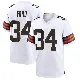 ＃34 Youth Jerome Ford White Game Cleveland Browns Jersey