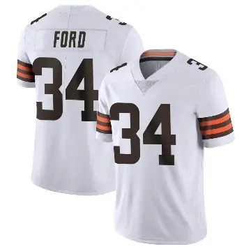 ＃34 Youth Jerome Ford White Limited Cleveland Browns Vapor Untouchable Jersey