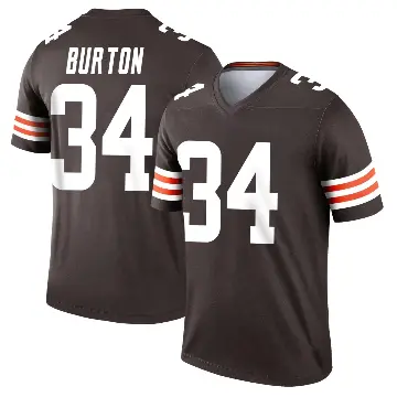 ＃34 Youth Michael Burton Brown Legend Cleveland Browns Jersey