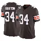 ＃34 Youth Michael Burton Brown Limited Cleveland Browns Vapor F.U.S.E. Jersey
