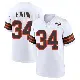 ＃34 Youth Michael Burton White Game Cleveland Browns 1946 Collection Alternate Jersey