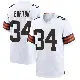 ＃34 Youth Michael Burton White Game Cleveland Browns Jersey