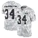 ＃34 Youth Zion Washington Arctic Camo Limited Cleveland Browns 2024 Salute to Service Jersey
