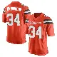 ＃34 Youth Zion Washington Orange Game Cleveland Browns Alternate Jersey