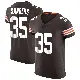 ＃35 Men's Raheim Sanders Brown Elite Cleveland Browns Vapor Jersey