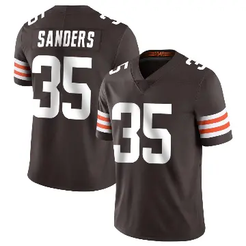 ＃35 Men's Raheim Sanders Brown Limited Cleveland Browns Team Color Vapor Untouchable Jersey
