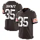 ＃35 Men's Raheim Sanders Brown Limited Cleveland Browns Team Color Vapor Untouchable Jersey