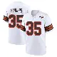 ＃35 Men's Raheim Sanders White Game Cleveland Browns 1946 Collection Alternate Jersey