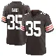 ＃35 Men's Toa Taua Brown Game Cleveland Browns Team Color Jersey
