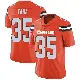 ＃35 Men's Toa Taua Orange Limited Cleveland Browns Alternate Vapor Untouchable Jersey