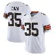 ＃35 Men's Toa Taua White Limited Cleveland Browns Vapor Untouchable Jersey