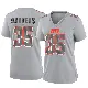 ＃35 Women's Raheim Sanders Gray Game Cleveland Browns Atmosphere Fashion Jersey