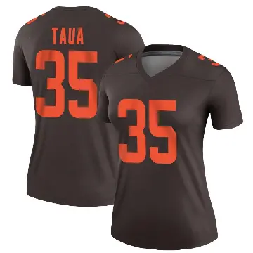 ＃35 Women's Toa Taua Brown Legend Cleveland Browns Alternate Jersey