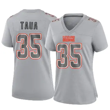 ＃35 Women's Toa Taua Gray Game Cleveland Browns Atmosphere Fashion Jersey