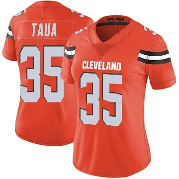 ＃35 Women's Toa Taua Orange Limited Cleveland Browns Alternate Vapor Untouchable Jersey