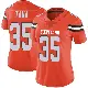 ＃35 Women's Toa Taua Orange Limited Cleveland Browns Alternate Vapor Untouchable Jersey