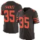 ＃35 Youth Raheim Sanders Brown Limited Cleveland Browns Color Rush Jersey