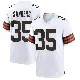 ＃35 Youth Raheim Sanders White Game Cleveland Browns Jersey
