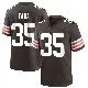 ＃35 Youth Toa Taua Brown Game Cleveland Browns Team Color Jersey