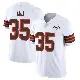 ＃35 Youth Toa Taua White Limited Cleveland Browns Vapor 1946 Collection Alternate Jersey