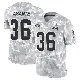 ＃36 Men's Eugene Asante Arctic Camo Limited Cleveland Browns 2024 Salute to Service Jersey