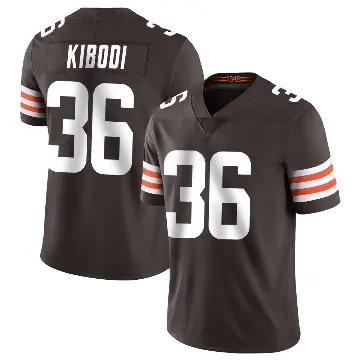 ＃36 Men's Jacob Kibodi Brown Limited Cleveland Browns Team Color Vapor Untouchable Jersey