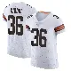＃36 Men's Jacob Kibodi White Elite Cleveland Browns Vapor Jersey