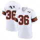 ＃36 Men's Jacob Kibodi White Game Cleveland Browns 1946 Collection Alternate Jersey