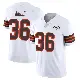 ＃36 Men's Jacob Kibodi White Limited Cleveland Browns Vapor 1946 Collection Alternate Jersey