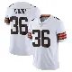 ＃36 Men's Jacob Kibodi White Limited Cleveland Browns Vapor Untouchable Jersey