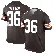 ＃36 Men's T.J. Harden Brown Legend Cleveland Browns Jersey