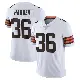 ＃36 Men's T.J. Harden White Limited Cleveland Browns Vapor Untouchable Jersey